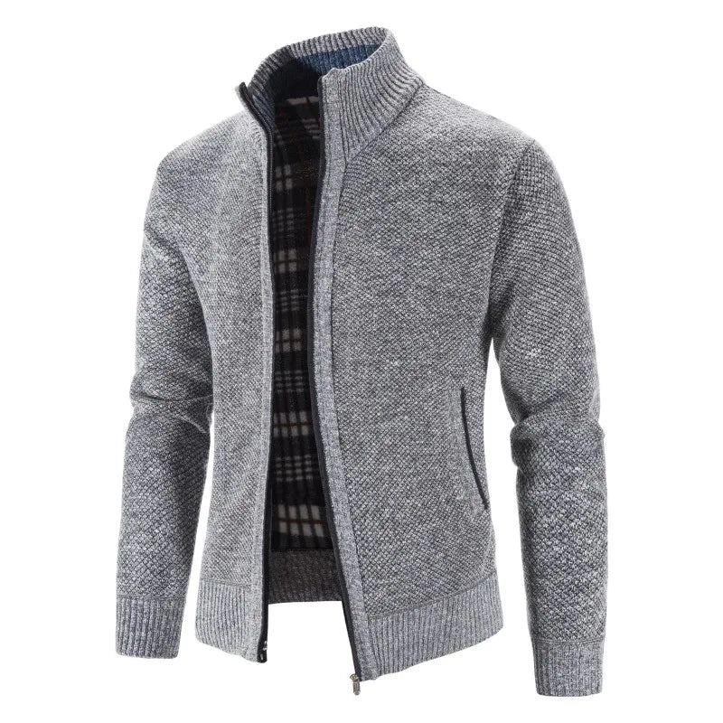 Herren-Cardigan Casual Crochet