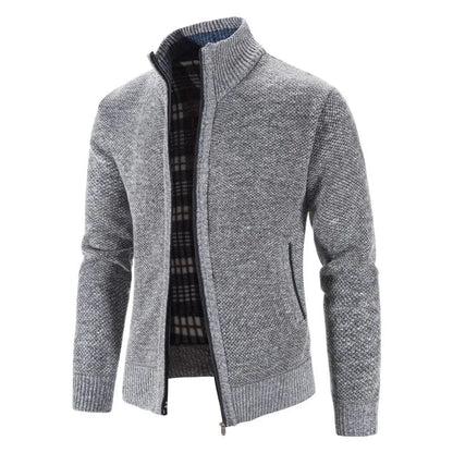 Herren-Cardigan Casual Crochet